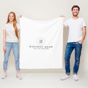 Stilvolles, modernes, einfaches Template Firmenlog Fleecedecke