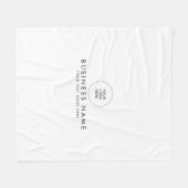 Stilvolles, modernes, einfaches Template Firmenlog Fleecedecke (Vorderseite (Horizontal))