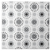 Stilvolles modernes einfarbiges Blumenmuster Fliese (Vorderseite)