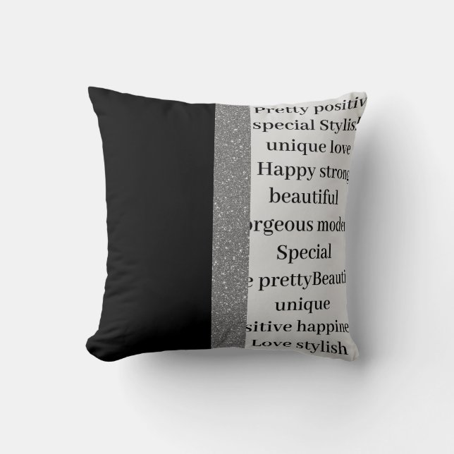 Stilvolles modernes, einzigartiges Kissen (Vorderseite)