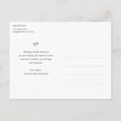 Stilvolles, modernes Foto nach Maß Postkarte (Rückseite)