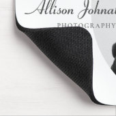 Stilvolles, modernes Foto Schwarz-weiß Mousepad (Ecke)