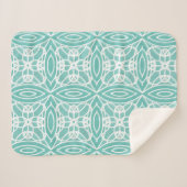 Stilvolles, modernes geometrisches Design Sherpadecke (Vorderseite (Horizontal))