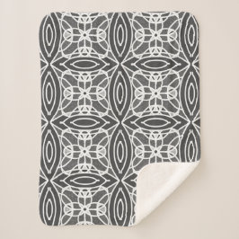 Stilvolles, modernes geometrisches Design Sherpadecke