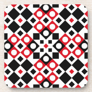 Stilvolles modernes geometrisches Vintage-Muster   Getränkeuntersetzer