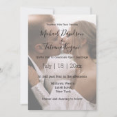 stilvolles, modernes handgeschriebenes Foto Mitteilungskarte (Vorderseite)