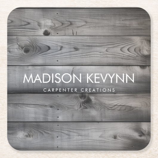 Stilvolles, modernes Holzschnitzwerk Rechteckiger Pappuntersetzer (Vorderseite)