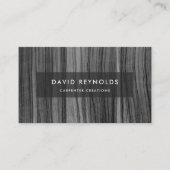 Stilvolles, modernes Holzschnitzwerk Visitenkarte (Vorderseite)