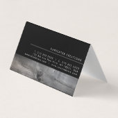 Stilvolles, modernes Holzschnitzwerk Visitenkarten (Rückseite)