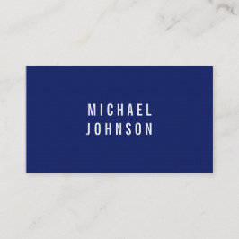 Stilvolles modernes Imitat-Leinenblau Visitenkarte