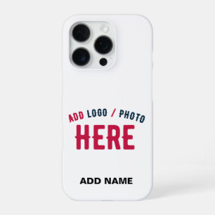 STILVOLLES MODERNES INDIVIDUELL ANPASSBARES WEIßES iPhone 16 PRO HÜLLE