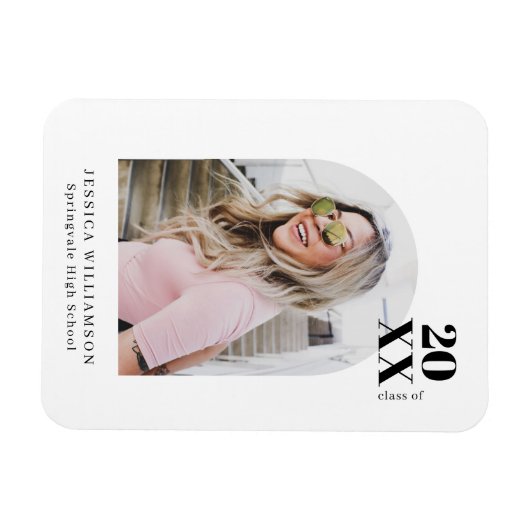 Stilvolles, modernes Minimalistisches Arch Abschlu Magnet (Horizontal)