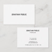 Stilvolles, modernes, Minimalistisches Berufliches Visitenkarte (Vorne/Hinten)