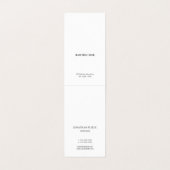 Stilvolles modernes Minimalistisches berufliches Visitenkarten (Innenseite Aufgefaltet)