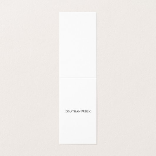Stilvolles modernes Minimalistisches berufliches Visitenkarten (Außenseite Aufgefaltet)