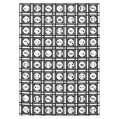 Stilvolles, modernes Notenmuster Tischdecke (Vorderseite)