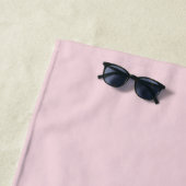 Stilvolles, modernes Rosa Monogramm Name-Script Strandtuch (Beispiel)
