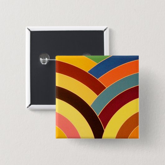 stilvolles modernes schicke Zickzack Button (Vorne & Hinten)