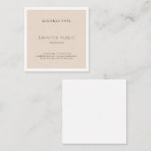 Stilvolles, modernes, schlankes Grafikdesign Beruf Quadratische Visitenkarte (Vorne/Hinten)