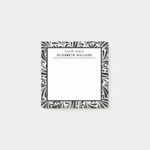 Stilvolles modernes Schwarz-Weiß-Muster