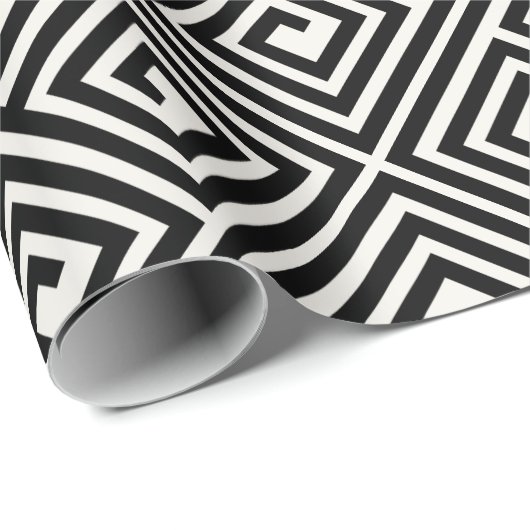 Stilvolles modernes schwarzes geschenkpapier (Rolleneckpunkt)