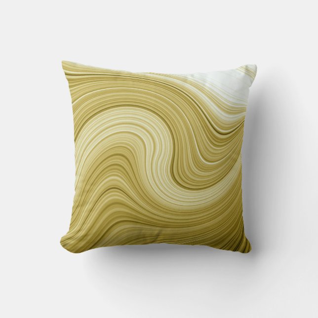 Stilvolles modernes Streifenmuster-Muster Kissen (Vorderseite)