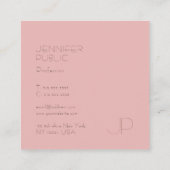 Stilvolles modernes Trendy Quadratische Visitenkarte (Rückseite)