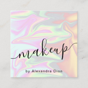 Stilvolles, modernes und elegantes Chick-holografi Quadratische Visitenkarte