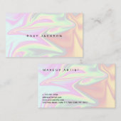 Stilvolles, modernes und elegantes Chick-holografi Visitenkarte (Vorne/Hinten)