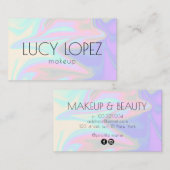 Stilvolles, modernes und elegantes Chick-holografi Visitenkarte (Vorne/Hinten)