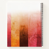 Stilvolles Monogram Colorblock Iridescent Notebook Notizblock (Rückseite)