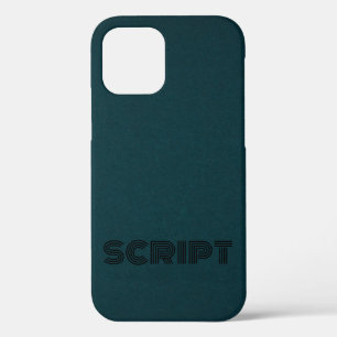 Stilvolles Monogram DarkGreen Script Case-Mate iPhone Hülle