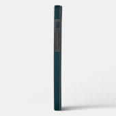 Stilvolles Monogram DarkGreen Script Case-Mate iPhone Hülle (Rückseite / Links)