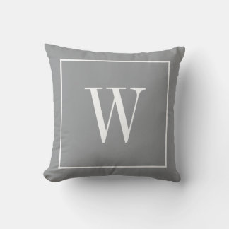 Stilvolles Monogramm Anfangsbuchstabe Modern Trend Kissen