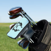 Stilvolles Monogramm-Damast-Motiv Golf Headcover (In Situ)