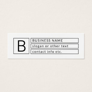 Stilvolles Monogramm & Firmenname (oder anderer Te