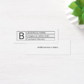 Stilvolles Monogramm & Firmenname (oder anderer Te (Schreibtisch)