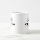 Stilvolles Monogramm Kaffeetasse (Mittel)