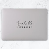 Stilvolles Monogramm | Modern Script Laptop Sticke Aufkleber