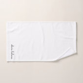 Stilvolles Monogramm | Modernes Minimalistisches W Handtuch (Handtuch)