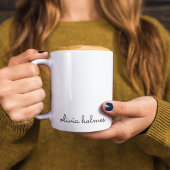 Stilvolles Monogramm | Modernes Minimalistisches W Kaffeetasse