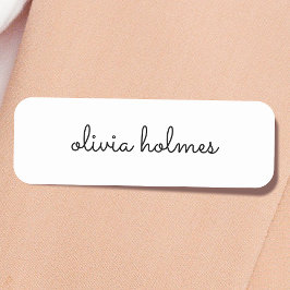 Stilvolles Monogramm | Modernes Minimalistisches W Namensschild