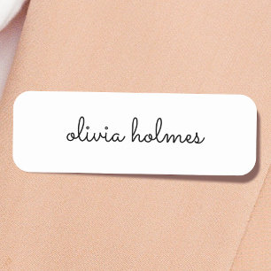 Stilvolles Monogramm   Modernes Minimalistisches W Namensschild