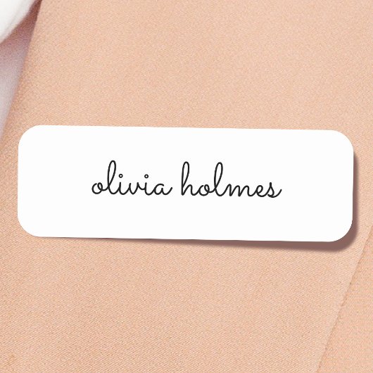 Stilvolles Monogramm | Modernes Minimalistisches W Namensschild