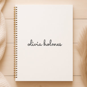 Stilvolles Monogramm Modernes Minimalistisches W Planer