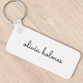 Stilvolles Monogramm | Modernes Minimalistisches W Schlüsselanhänger