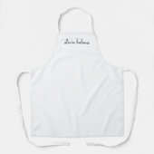 Stilvolles Monogramm | Modernes Minimalistisches W Schürze (Vorderseite)