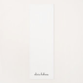 Stilvolles Monogramm | Modernes Minimalistisches W Yogamatte (Vorderseite)