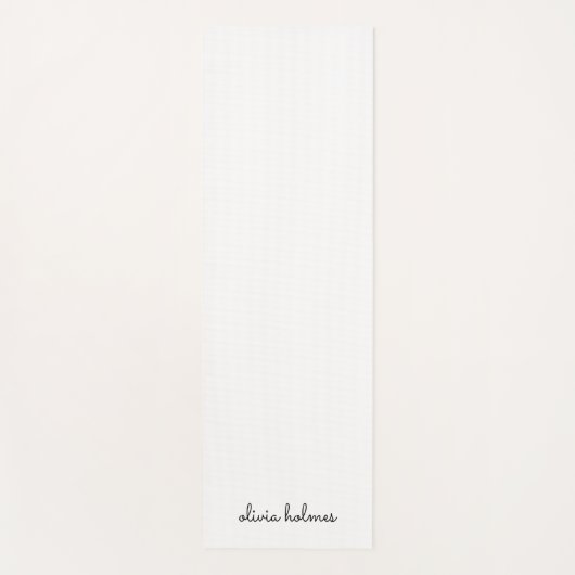Stilvolles Monogramm | Modernes Minimalistisches W Yogamatte (Vorderseite)
