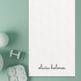 Stilvolles Monogramm | Modernes Minimalistisches W Yogamatte